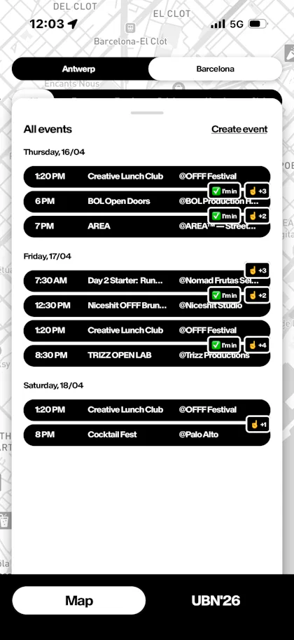 UBN App screenshot